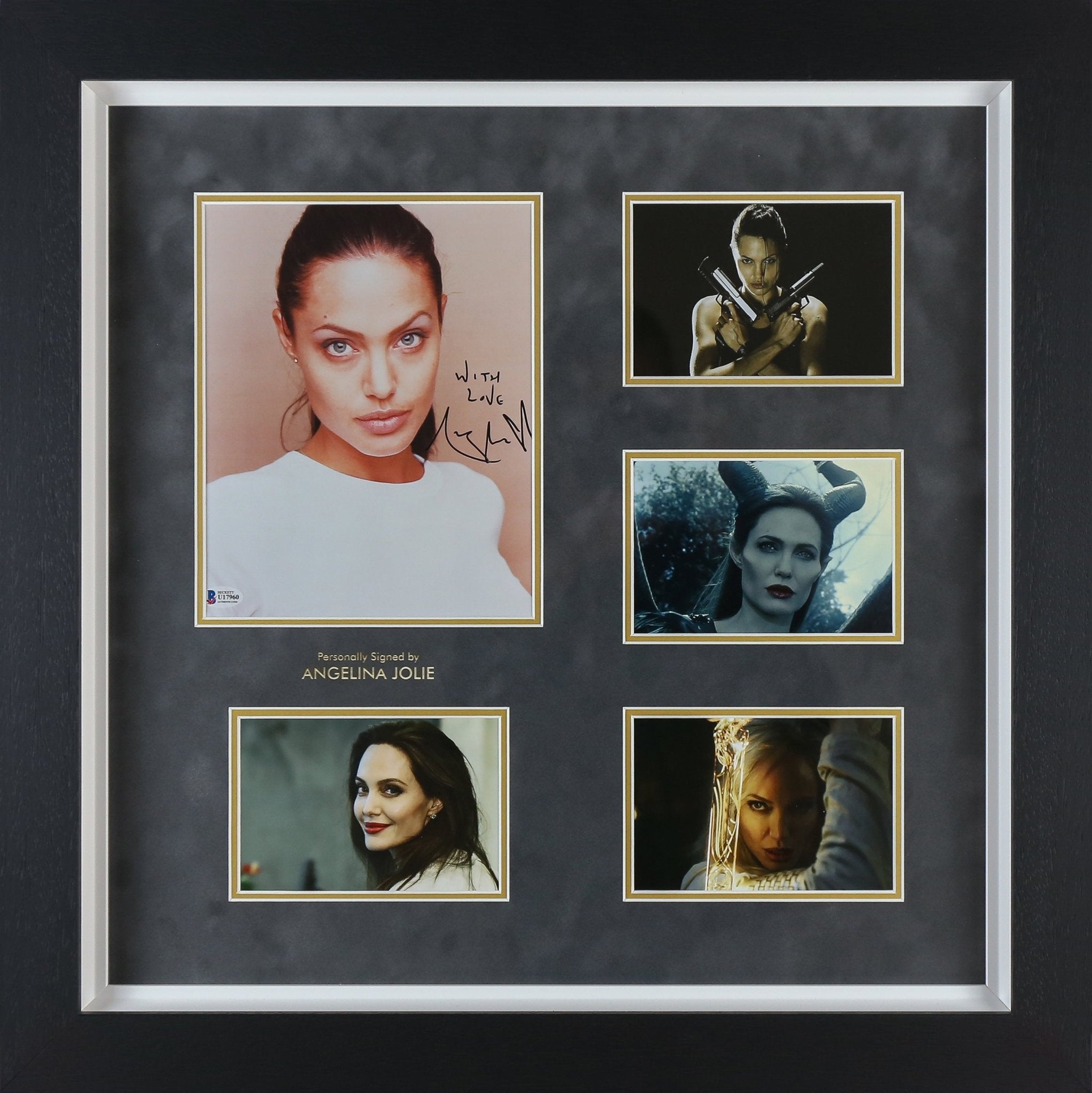 Angelina Jolie Signed Tomb Raider 12x8 Photograph Framed Display - Memorabilia Framers Shop